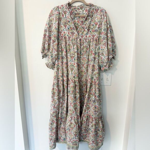 Karni Floral Boho Maxi Dress 2XL - Picture 1 of 8